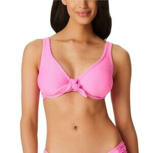 Bikini Swim Top Underwire Pink Size S - D Cup JESSICA SIMPSON NWT